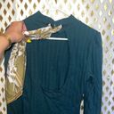 Free People  Party in The Back Dream Lagoon backless Top blue green sweater Size Photo 3