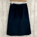 Vintage Blue  Soft Velvet Midi Pencil Wrap Skirt Tie Close No Size Photo 1