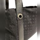 Authentic Bvlgari Canvas Monogram Tote with Leather Trim Black Photo 2