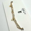 Style & Co  Bar, Disc & Bead Double-Row Ankle Bracelet in Gold-Tone NWT MSRP $25 Photo 2