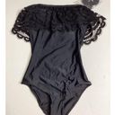 PilyQ New.  black lace one piece Photo 7