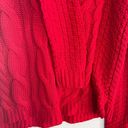 SO Red Cable Knit Pull Over Long Sleeve Sweater Women’s Size Small Photo 4