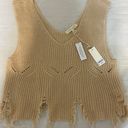 Gilded Intent Cable Knit Sweater Tank Top Photo 0