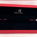 Carolina Herrera  Glasses Case Red Leather Hard Shell w/Black Velvet Lining Photo 3