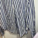 Forever 21  blue white stripe tie front top Photo 5