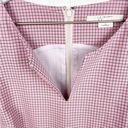 W By Worth  Pink Checkered Plaid Sleeveless Shift Dress Wool Blend Womens Size 12 Photo 3