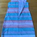 Krass&co Island  Linen Tank Dress Summer Travel Pastel color striped, Size XS Photo 6