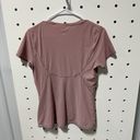 Lululemon  Into the Sun Short Sleeve Powdered Mauve Size Photo 5