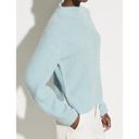 Vince 💕💕 Ribbed Mock Neck Wool Cashmere Blend Sweater ~ Heather Aria Blue M NWT Photo 1