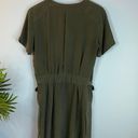 Equipment Femme Olive Green Oliver Utility Silk Mini Dress Photo 8