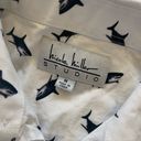 Nicole Miller  Studio Shark Button Down Sz Medium Photo 1