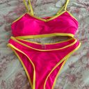 Pink and Yellow Bikini Multiple Size M Photo 0