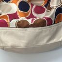 Coach  multi color hobo shoulder bag leather straps and bottom blue lining inside Photo 2