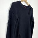 n:philanthropy  Distressed Knit Sweater Womens Size Small Black Cotton Blend Photo 5