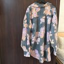 Free People  Rare Floral Ruby Shacket Jacket size XL NWT Photo 3