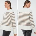 Tuckernuck  NEW Sweater Bonnie Striped Tan Ivory Pullover Sweater Size S Photo 1