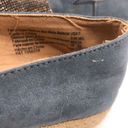 Brash Blue Sequin Espadrille Platform Flats  7 Photo 5