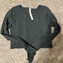 Lululemon Dark Green Long Sleeve Top Photo 1