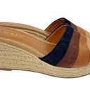 Ralph Lauren LAUREN  Karlia Suede Leather Slip On Espadrille Wedge Heels Womens 8 Photo 5