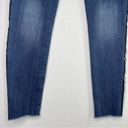 AQUA  Track Stripe Frayed Mid-rise Skinny Jeans - 26 Photo 3