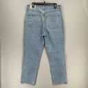 Everlane  Jeans Womens 31 Blue Light Wash Original Cheeky Crop High Rise Straight Photo 7