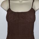 Tic Toc  Bodycon Ruched Corset Waist Mini Dress Brown Women’s M Medium Photo 3