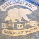 Great Smoky  Mountains Sweatshirt Hoodie Blue Graphic Photo 1