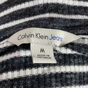 Calvin Klein Jeans Striped Cut-Out Mock Neck Top M Photo 8