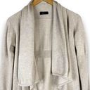 Cyrus  Open Cardigan Shawl Drape Collar Knit Fabric Long Sleeve Beige Tan Medium Photo 1