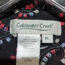 Coldwater Creek Coldwater Women's Creek Blue Denim Embroidered Shirt Sz Petite Large Photo 5