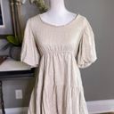 Lost + Wander  Coastal Dream Mini Dress Oatmeal Womens Size XS Photo 6