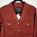 Sanctuary  Rust Red Button Up Shacket Shirt Jacket Pockets Womens Size M Photo 4