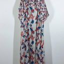 Tanya Taylor  Lorena Floral Print Ruffled Maxi Dress Size Small Silk FLAWS Photo 1