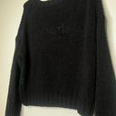 Krass&co Max and  Sweater Lemon embroidered Black Loose Knit crewneck Photo 4