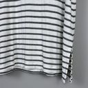 J.Jill  Wearever Layering Tank Top Size Small Shirt Black White Stripes Flowy Photo 2