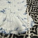 Rachel Zoe  Linen Tie Dye Peplum Dolman top 100% linen short sleeve Photo 1