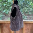 Coldwater Creek  Women's Vintage 100% Leather Suede Vest Brown Size XL Photo 1