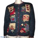 heirloom collectibles Embroidered Love Theme Cardigan Photo 0