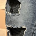 Cello Denim Ripped High Waisted Jeans with Black Mesh Fishnet Photo 7