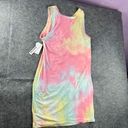 Wallflower Jeans tie dye tank dress hand dyed pink blue yellow Size XL NWT Photo 1