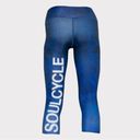 SoulCycle  Cropped Blue Wheels Leggings Size Small Photo 1