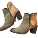 joe's jeans Joe’s Jeans Leather Suede Two Tone Taupe Tan Ankle Boots Size 10 Photo 1