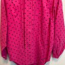 American Vintage 80's Vintage Sweet Baby Jane Long Sleeve Collared Polka Dot Button Up Size Large Photo 4