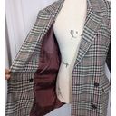 American Vintage Vintage Prisma Houndstooth Multicolored Tweed Black and White Blazer Photo 8