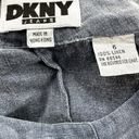 DKNY VTG  High Rise Straight Leg Pants 100% Linen Ankle Zip Fly Casual Blue 6 Photo 1