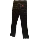 Dickies  Women's Carpenter Jeans (J1080FB) Black Contrast Stitch Size 7/28 Photo 7
