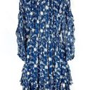 Ulla Johnson  Alissa Georgette Ruffle Floral Chiffon Long Sleeve Dress Size 2 Photo 3