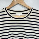 A loves A  Beige & Dark Navy Striped 3/4 Bell Sleeves Cotton Blend Sweater Small Photo 6