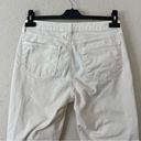 L'Agence  Nadia Cropped Straight Jean in Vintage White Stripe Size 29 Photo 4