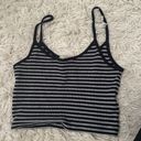 Brandy Melville Brand Melville Navy Blue and white Striped Tank Cami Top Photo 1